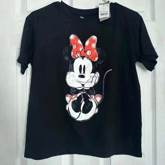 NWT Disney Minie Mouse's Black T-shirt, Size S - Picture 2 of 5
